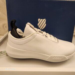 K-Swiss Gen K Icon White Black Womens Casual Sneakers 95577 102. NIB. 5.5